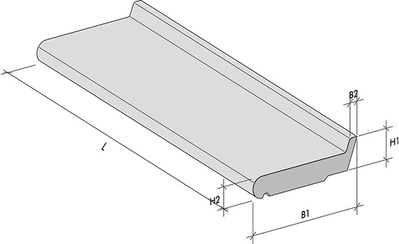 Fensterbänke Typ RR