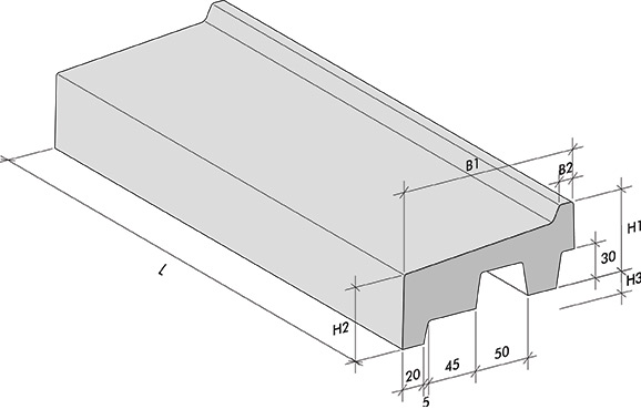 Fensterbänke Typ W-Z